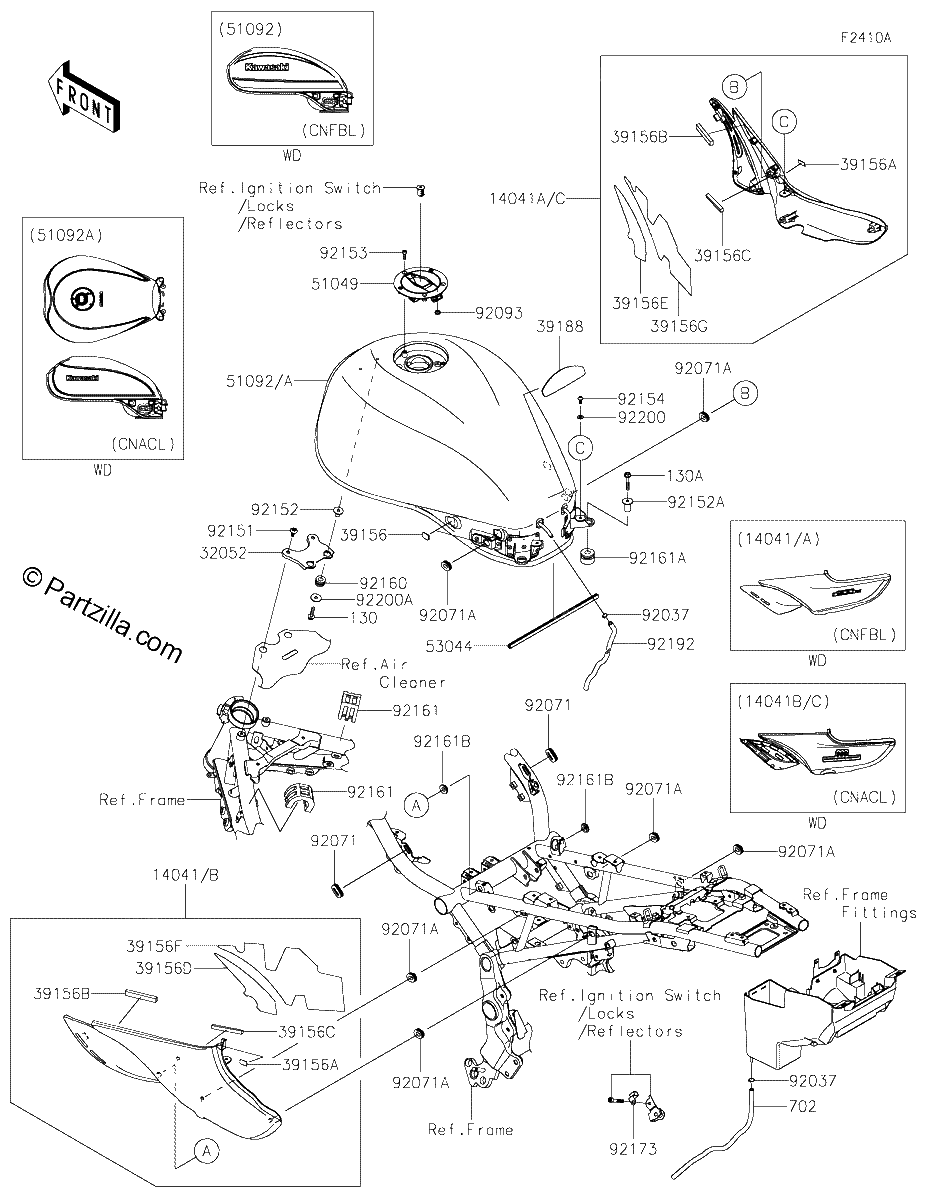 Diagrama de FUEL TANK CA
