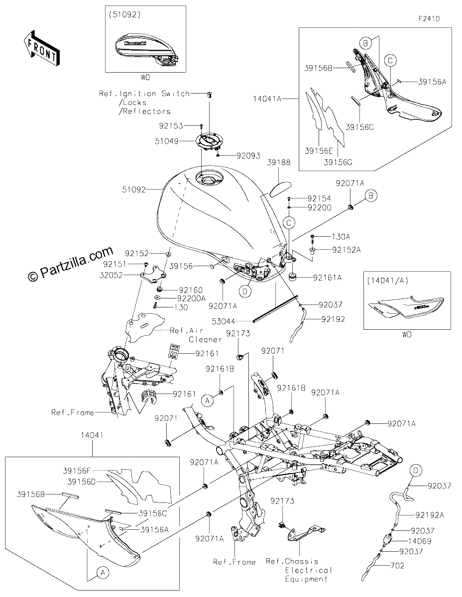 Diagrama de FUEL TANK CN US