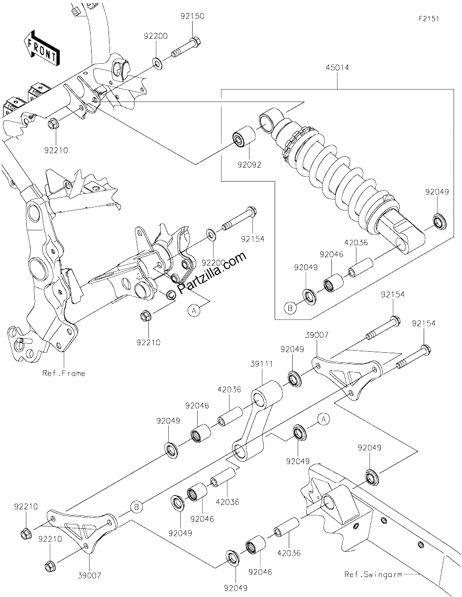 Diagrama de SUSPENSION SHOCK ABSORBER