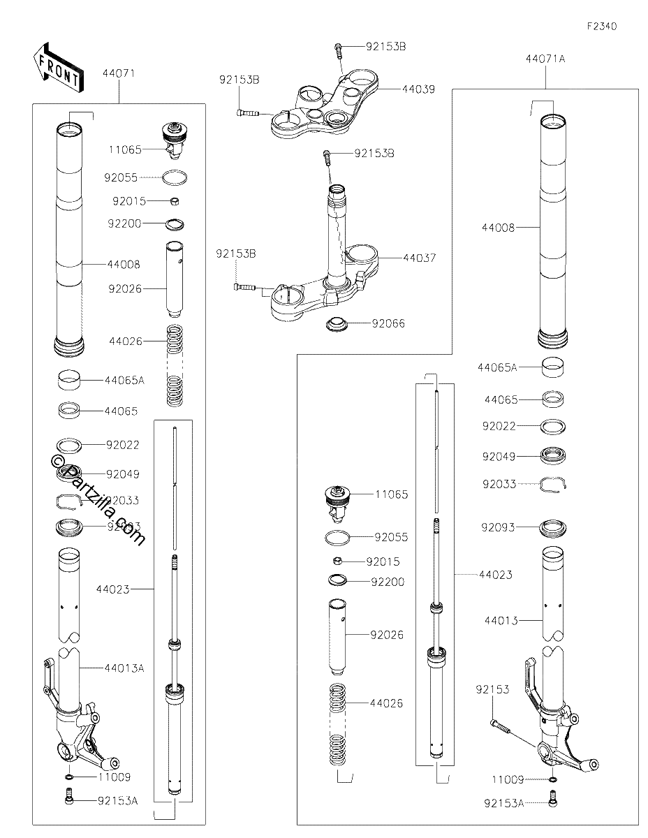 Diagrama de FRONT FORK