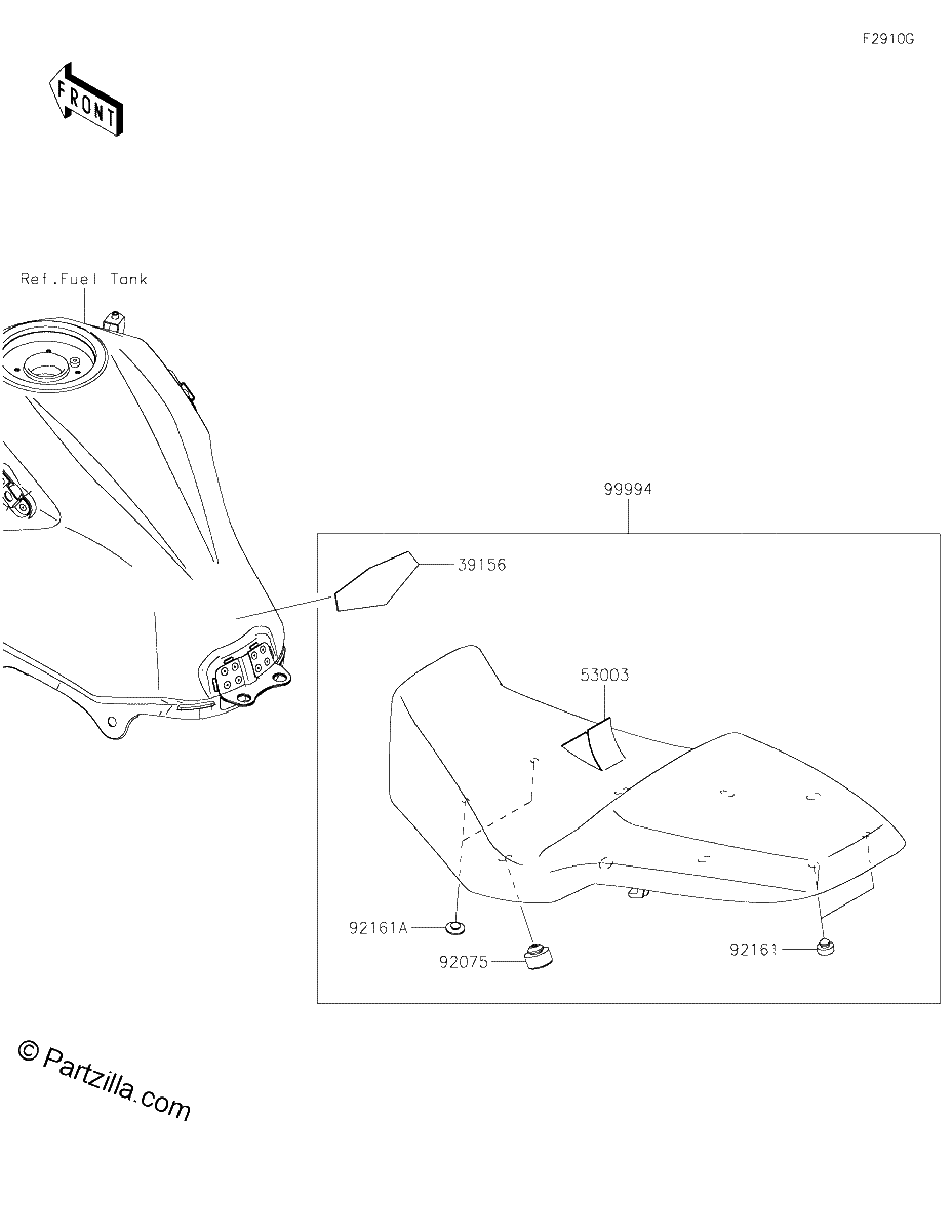 Diagrama de ACCESSORY HIGH SEAT