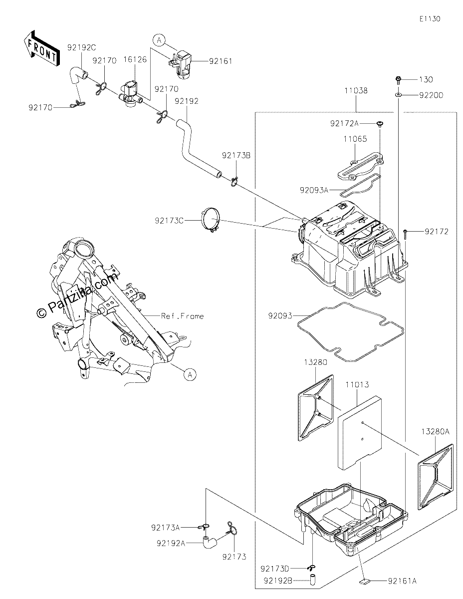 Diagrama de AIR CLEANER