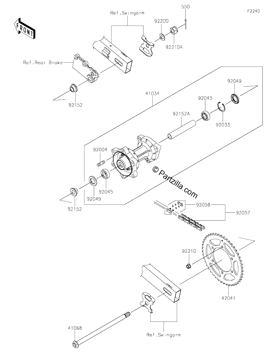 Diagrama de REAR HUB