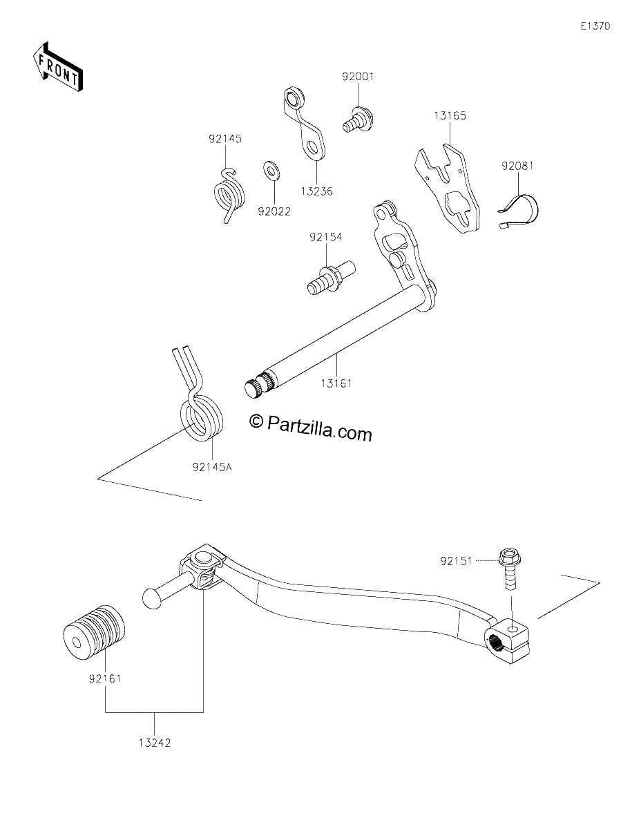 Diagrama de GEAR CHANGE MECHANISM