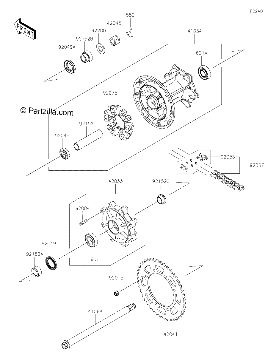 Diagrama de REAR HUB