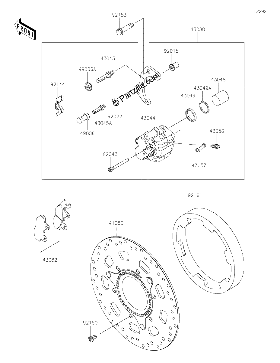 Diagrama de FRONT BRAKE