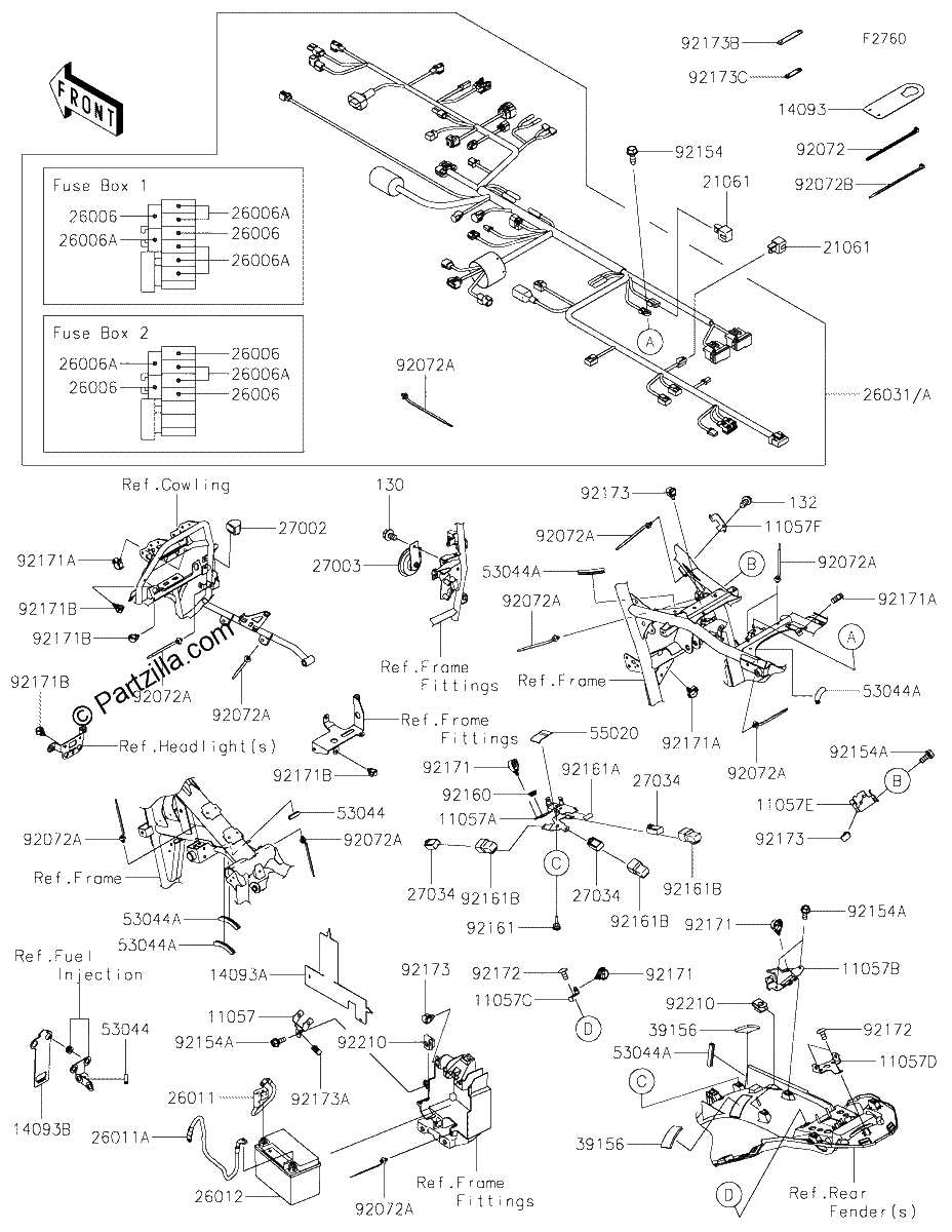 Diagrama de CHASSIS ELECTRICAL EQUIPMENT