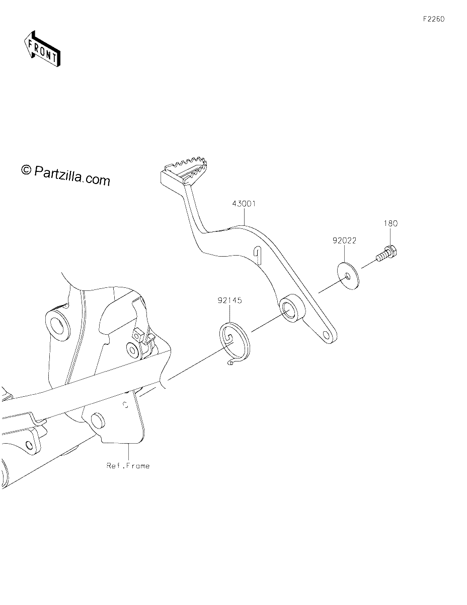 Diagrama de BRAKE PEDAL