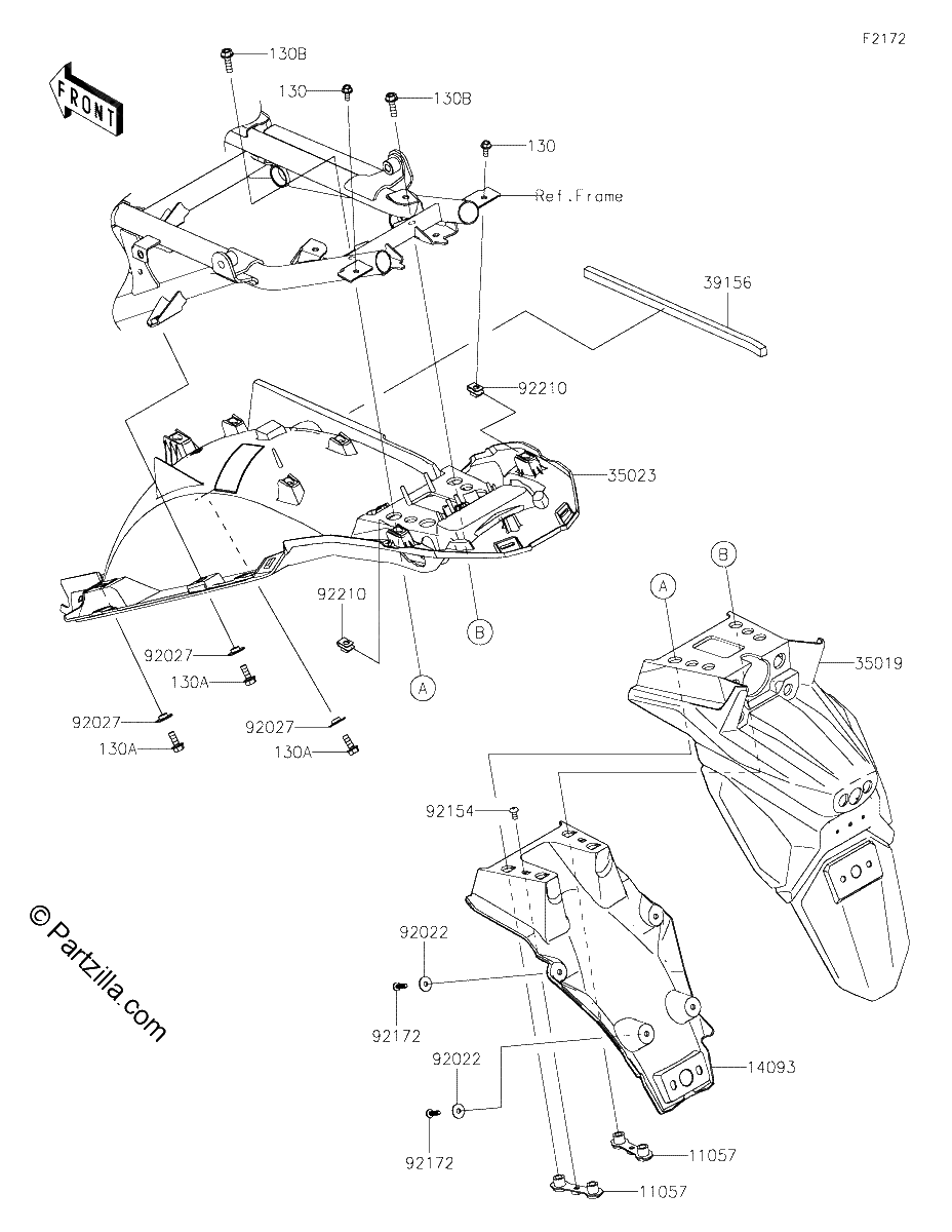 Diagrama de REAR FENDER S
