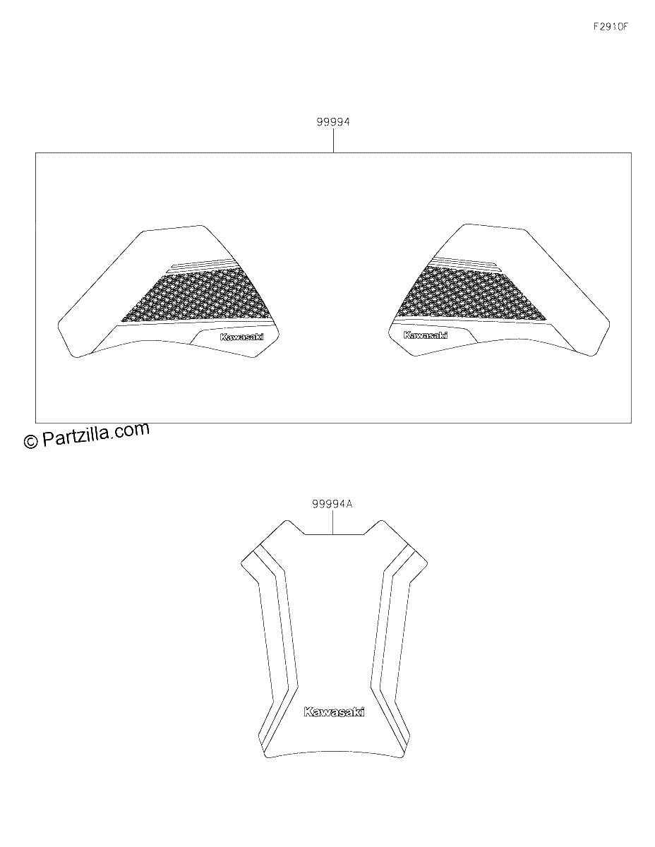Diagrama de ACCESSORY TANK PAD