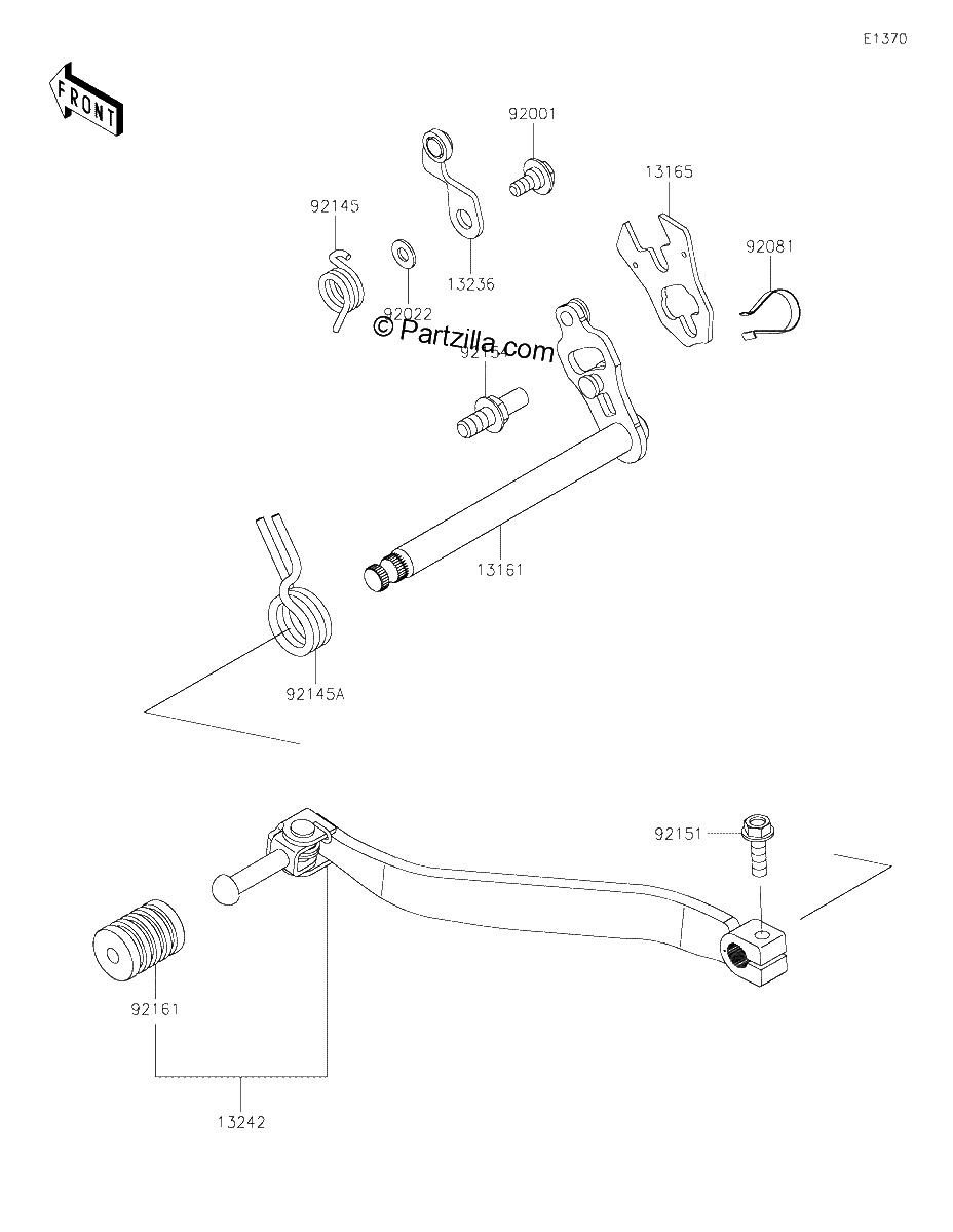 Diagrama de GEAR CHANGE MECHANISM