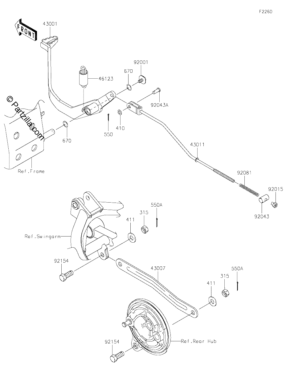 Diagrama de BRAKE PEDAL
