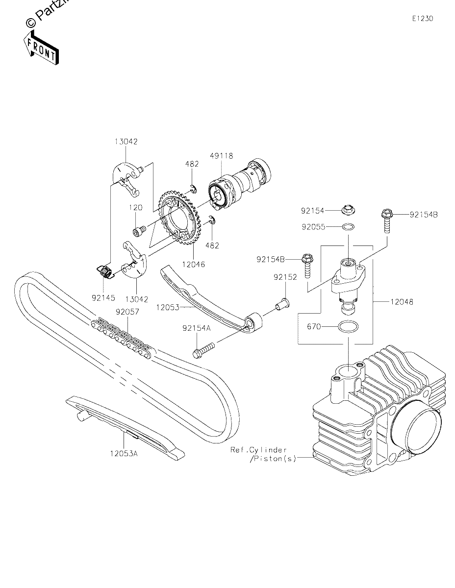 Diagrama de CAMSHAFT S TENSIONER