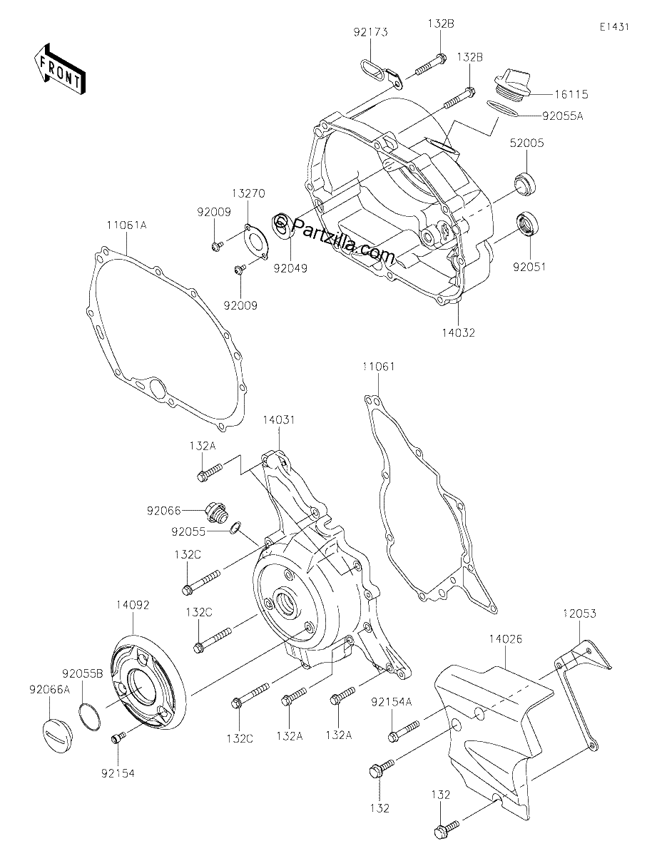 Diagrama de ENGINE COVER S