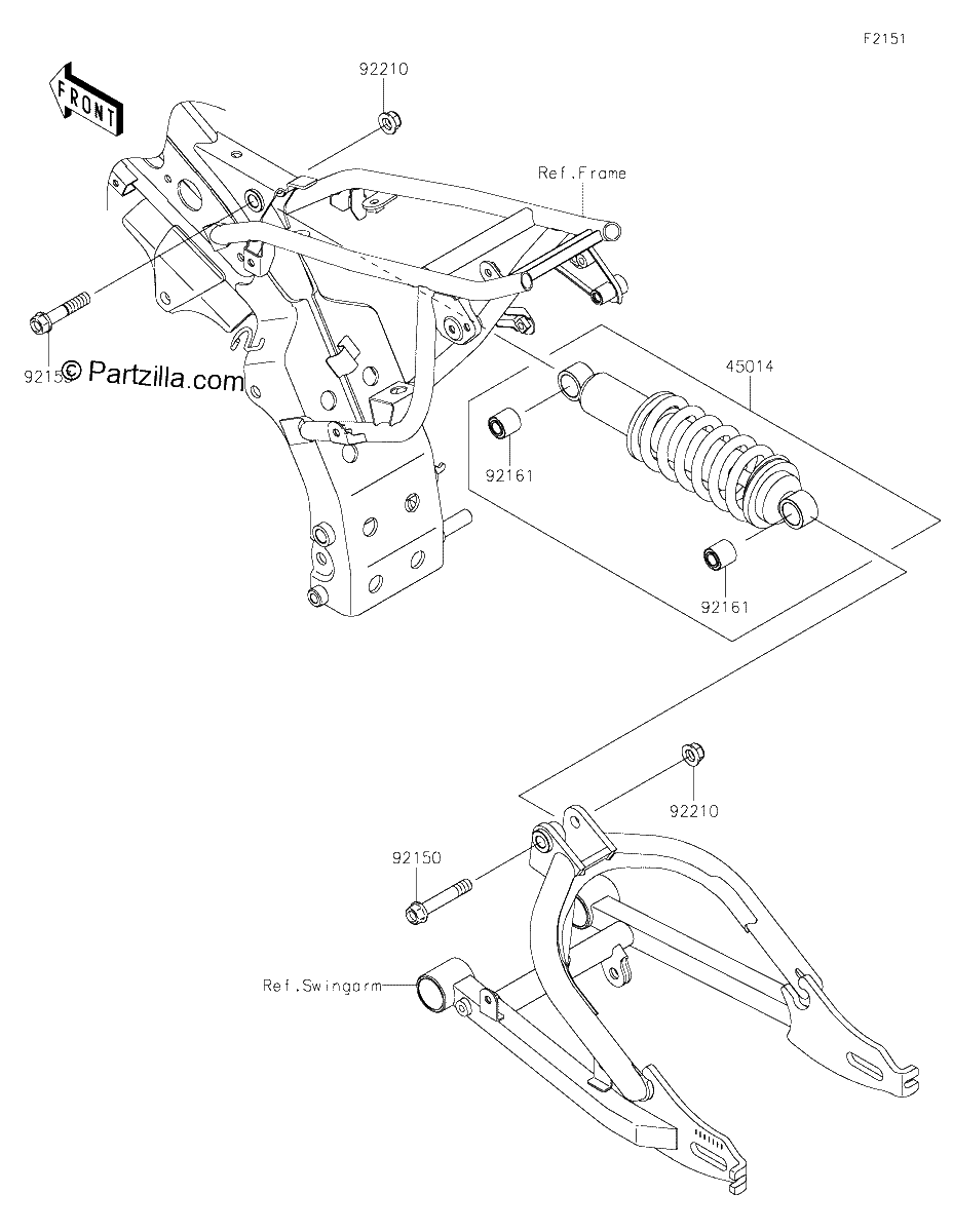 Diagrama de SUSPENSION SHOCK ABSORBER