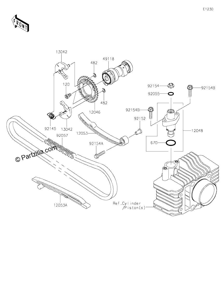 Diagrama de CAMSHAFT S TENSIONER
