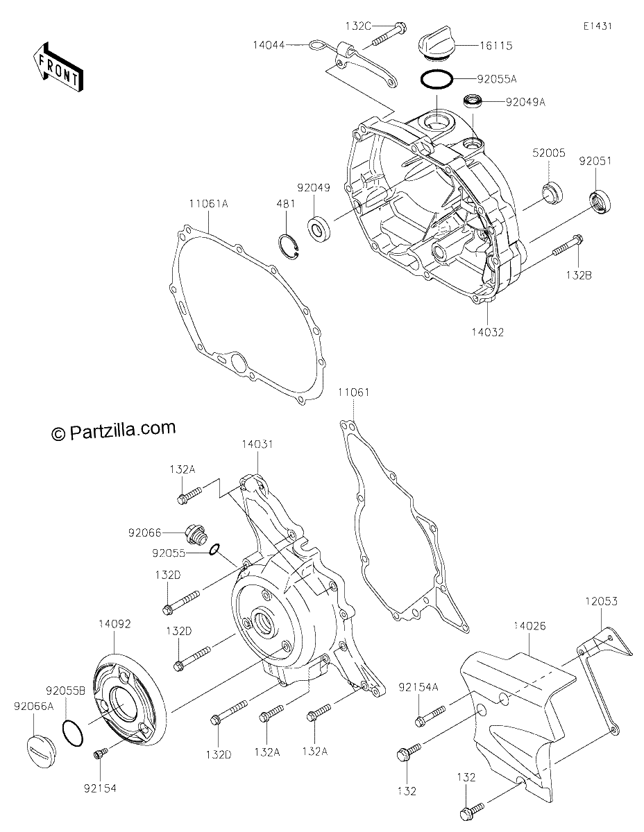 Diagrama de ENGINE COVER S