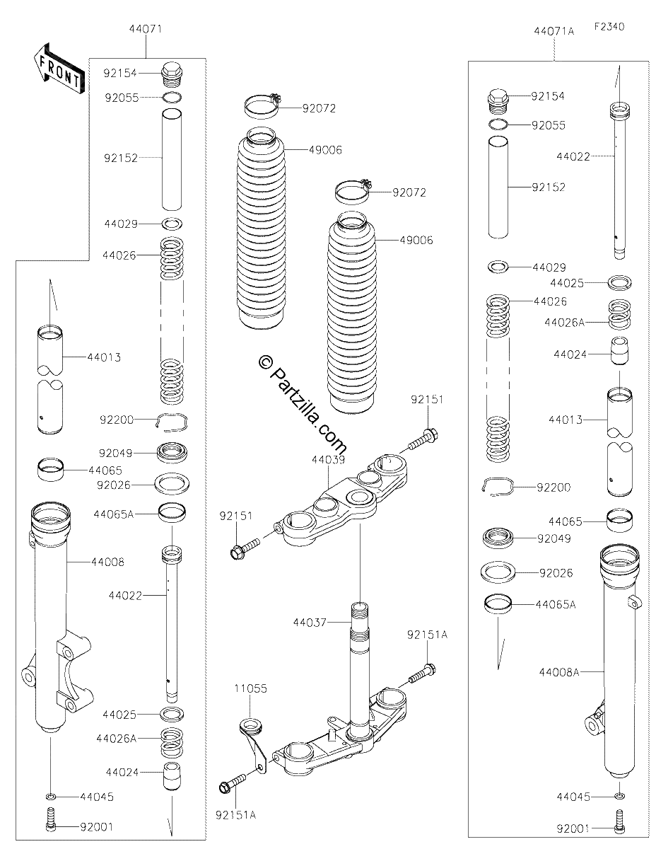 Diagrama de FRONT FORK