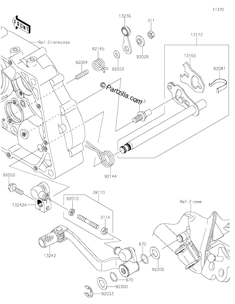 Diagrama de GEAR CHANGE MECHANISM