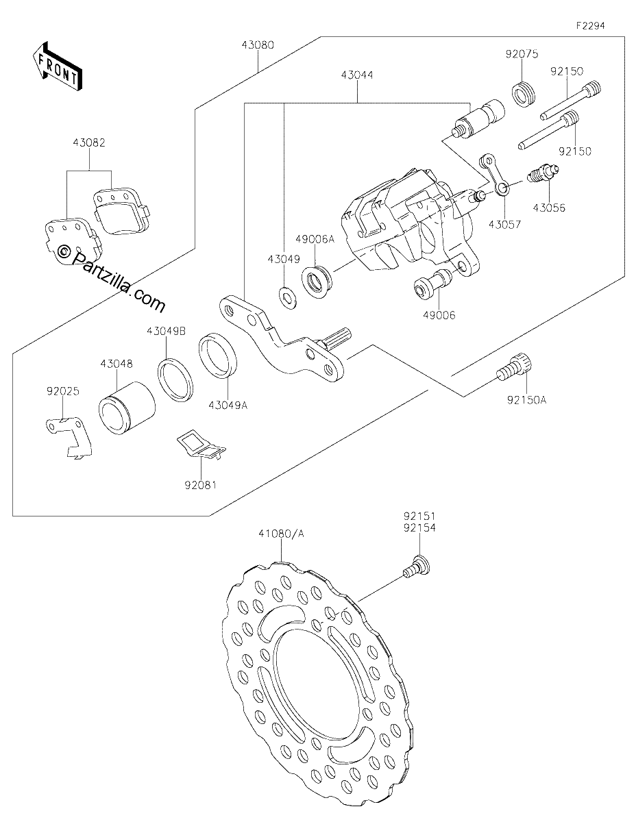 Diagrama de REAR BRAKE