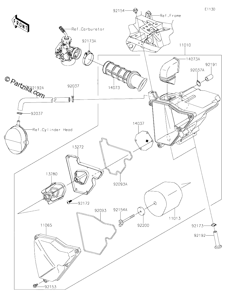 Diagrama de AIR CLEANER