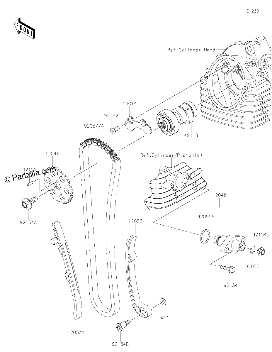 Diagrama de CAMSHAFT S TENSIONER