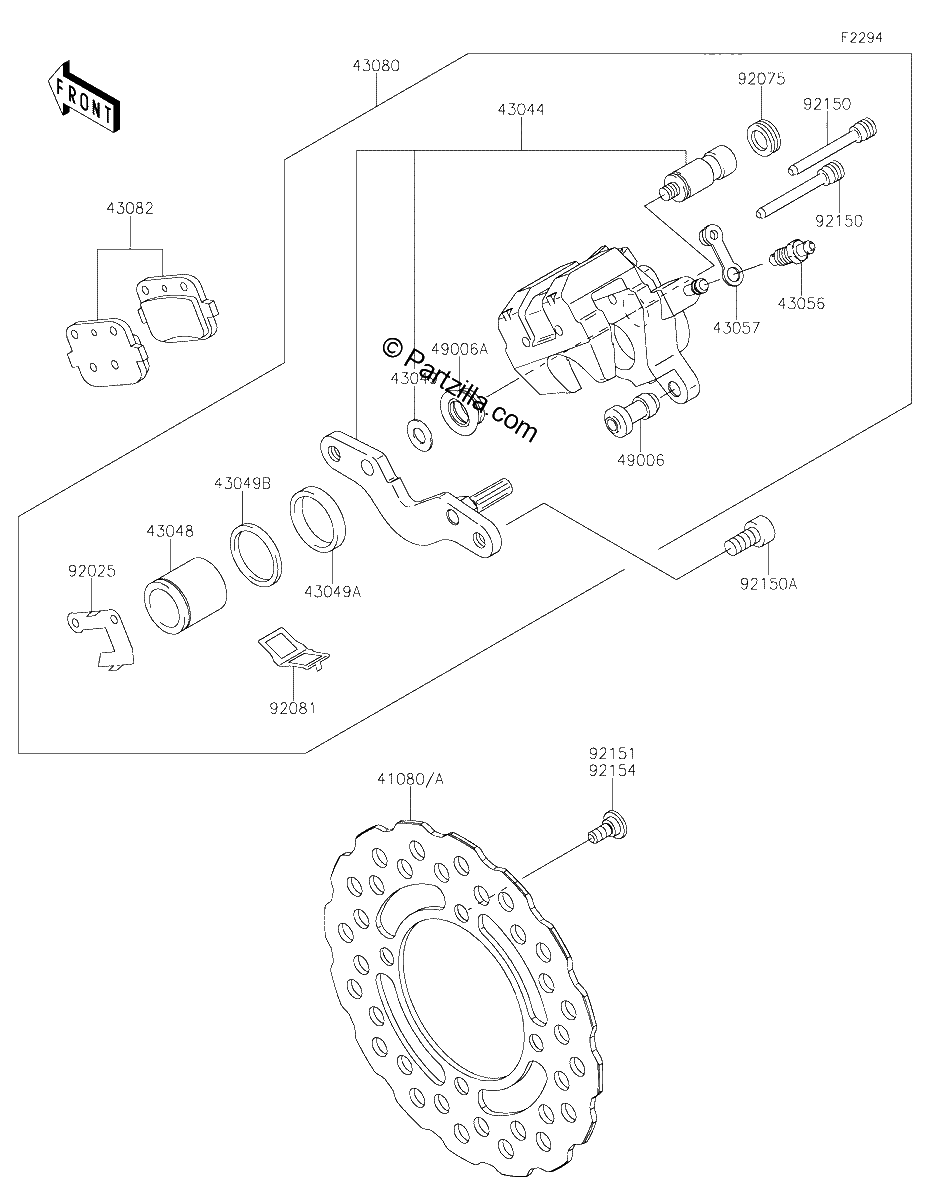 Diagrama de REAR BRAKE