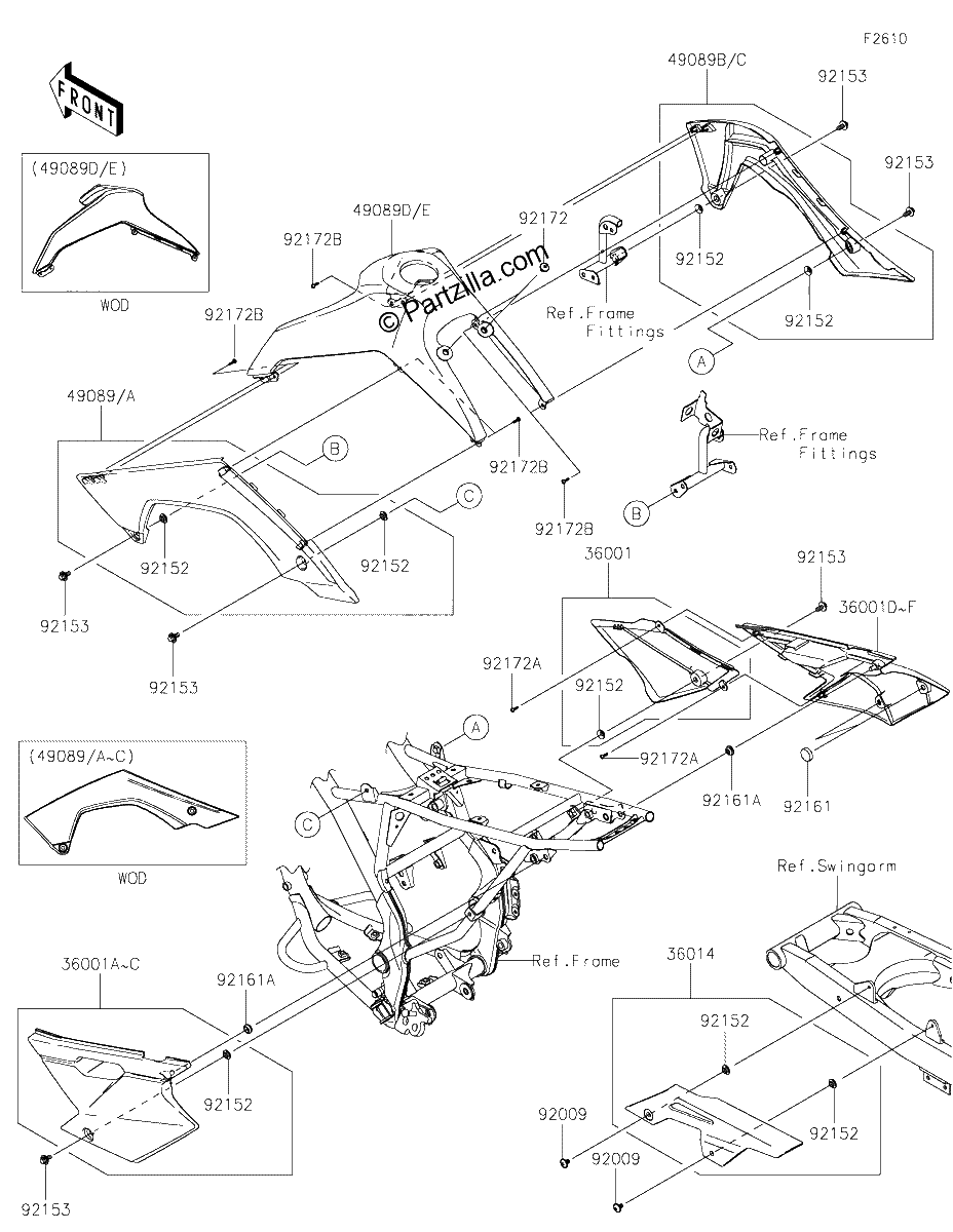 Diagrama de SIDE COVERS CHAIN COVER