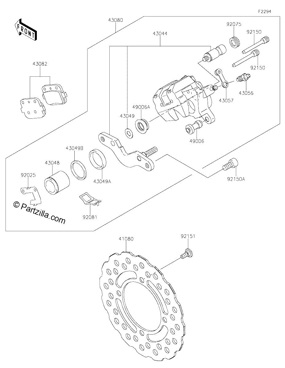 Diagrama de REAR BRAKE