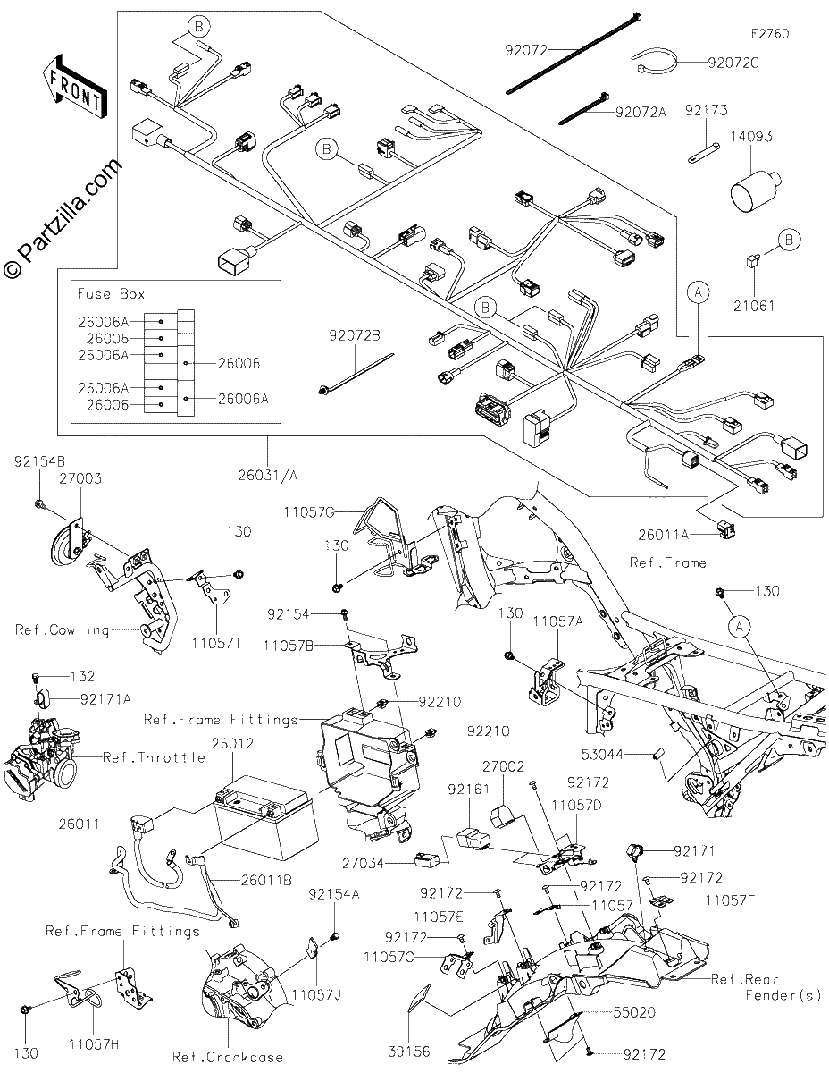 Diagrama de CHASSIS ELECTRICAL EQUIPMENT