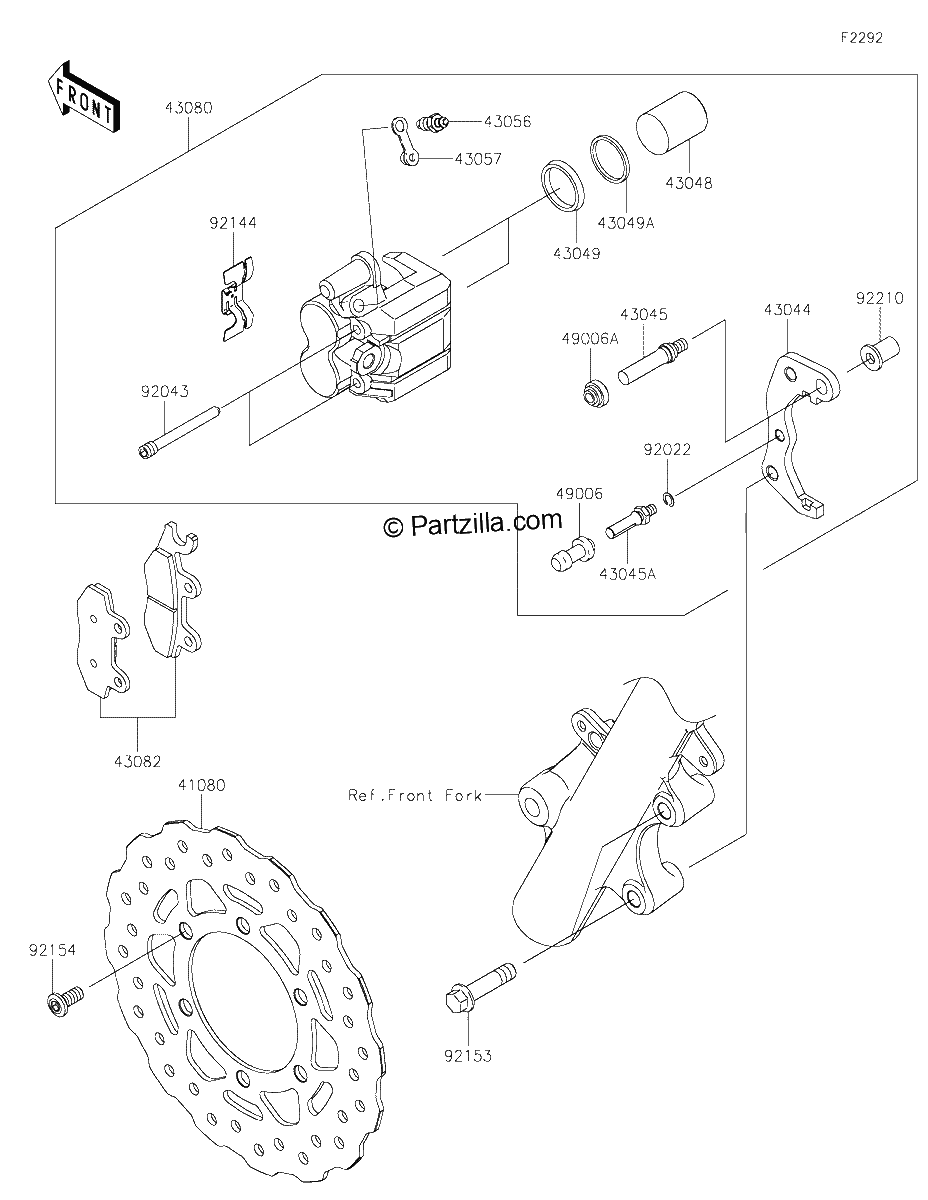 Diagrama de FRONT BRAKE
