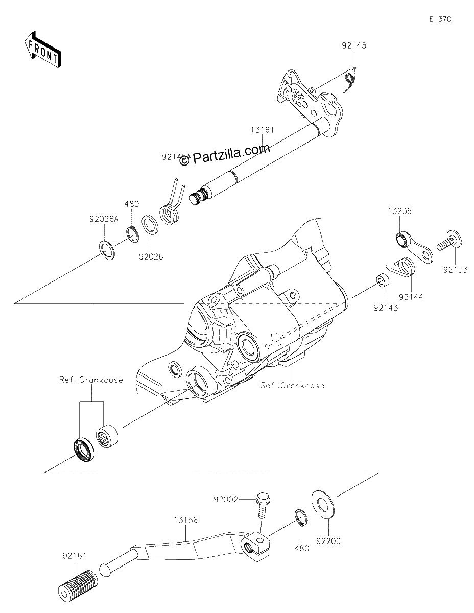 Diagrama de GEAR CHANGE MECHANISM