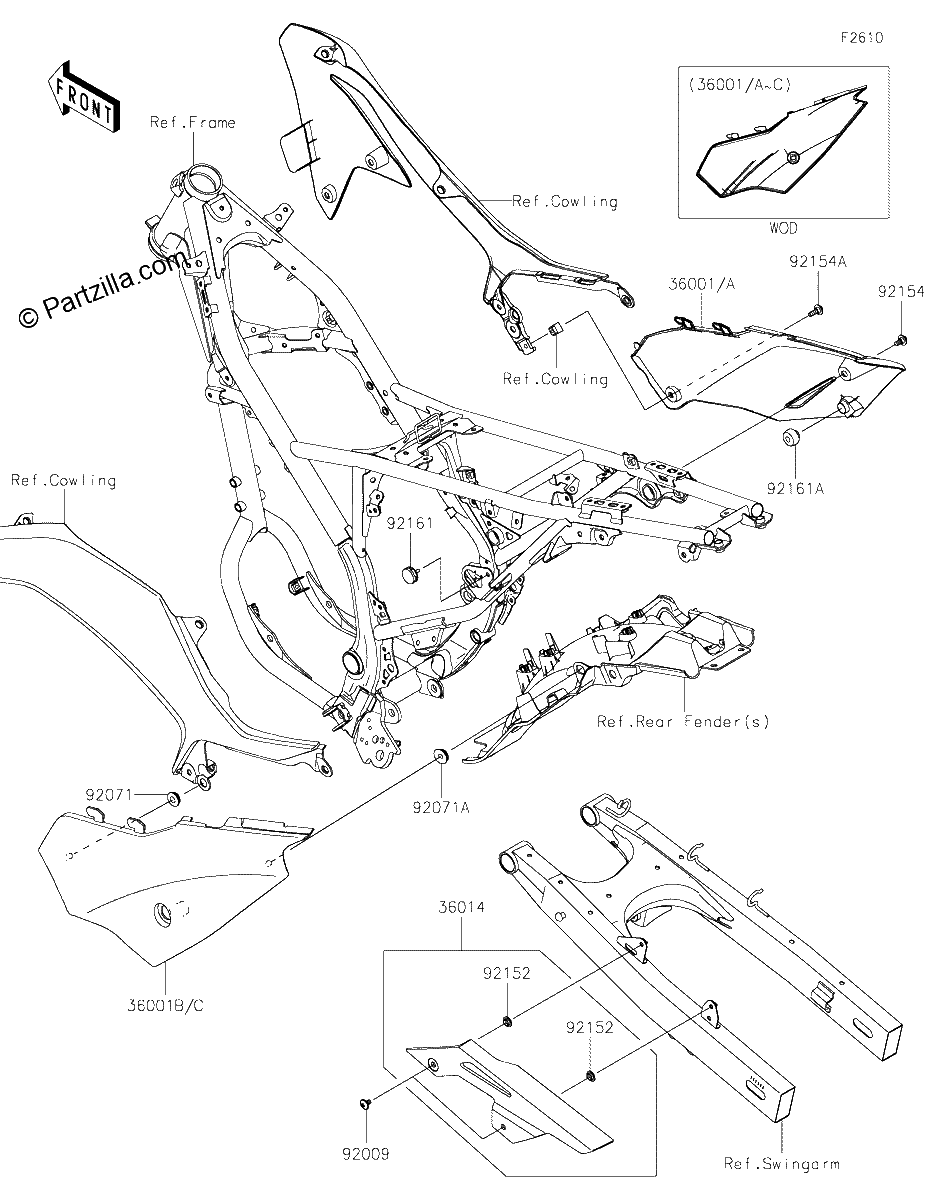 Diagrama de SIDE COVERS CHAIN COVER