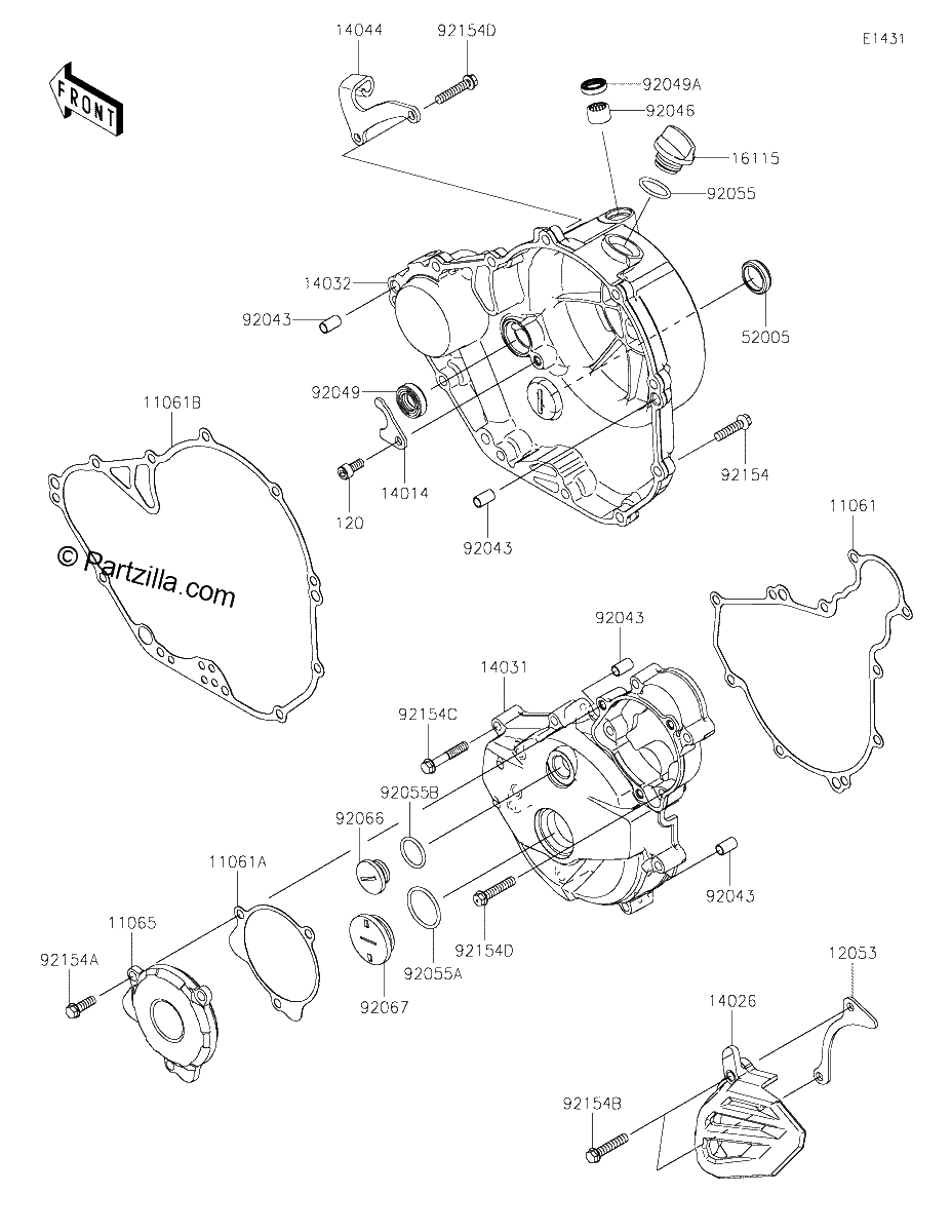 Diagrama de ENGINE COVER S