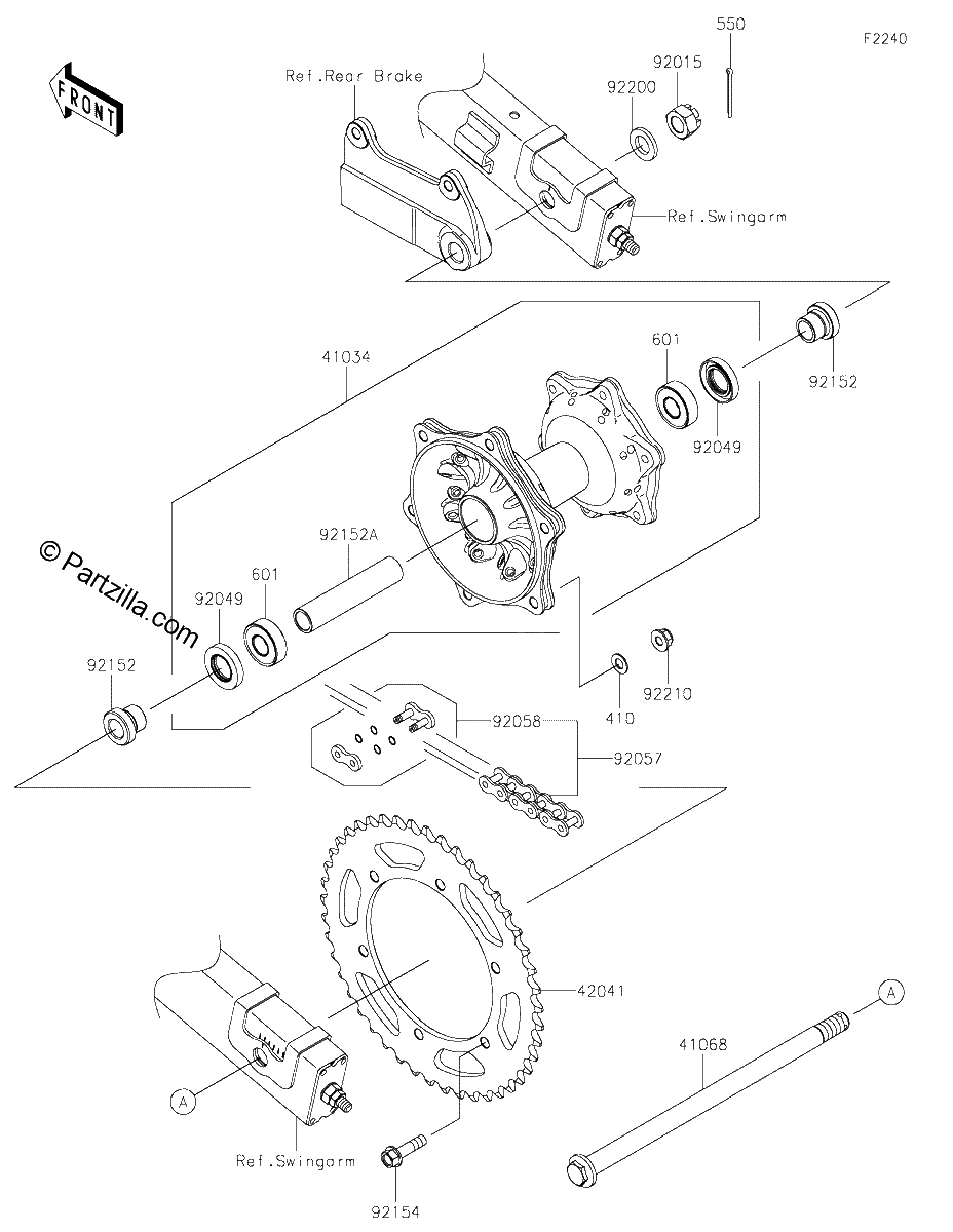 Diagrama de REAR HUB