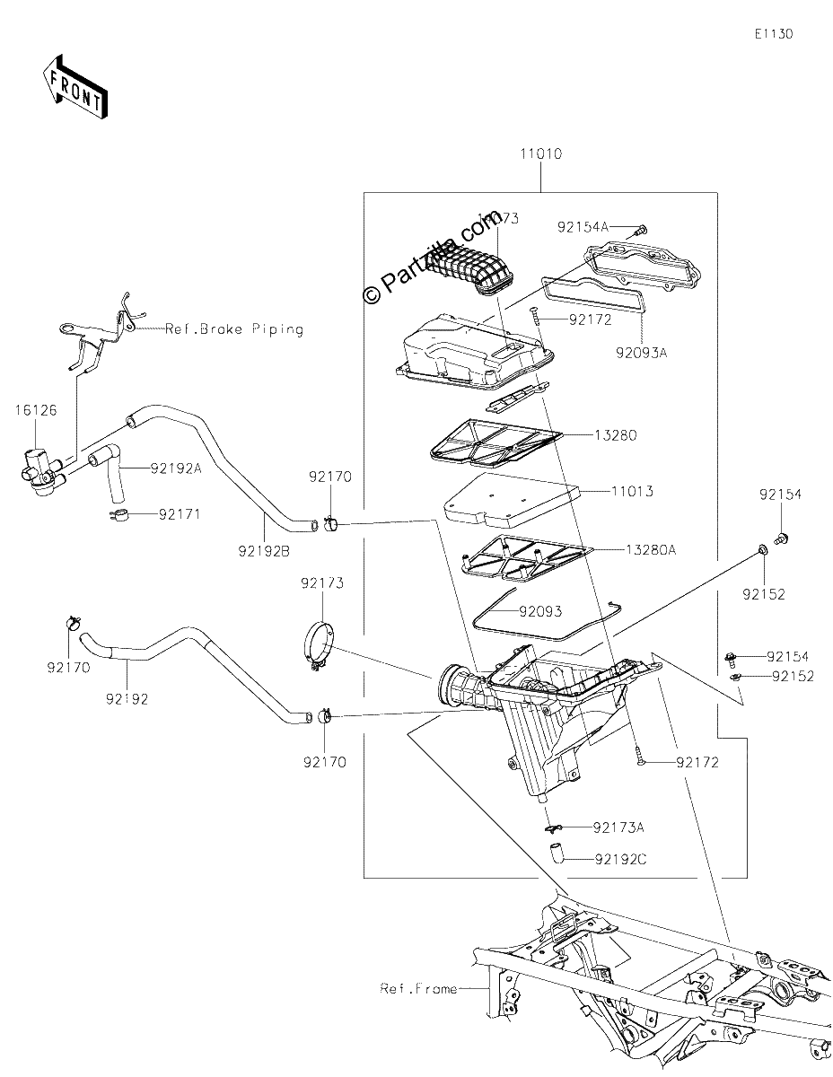 Diagrama de AIR CLEANER
