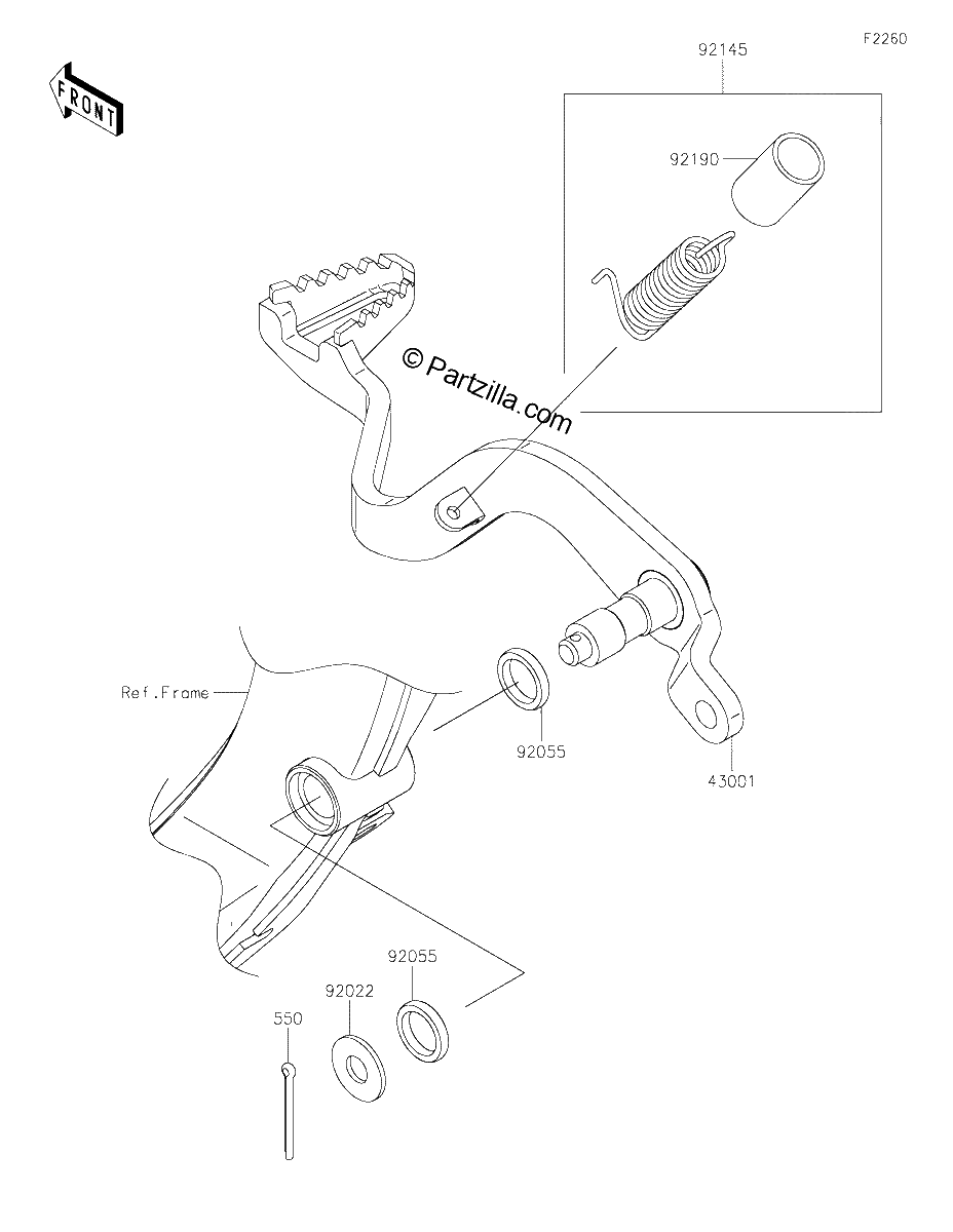 Diagrama de BRAKE PEDAL