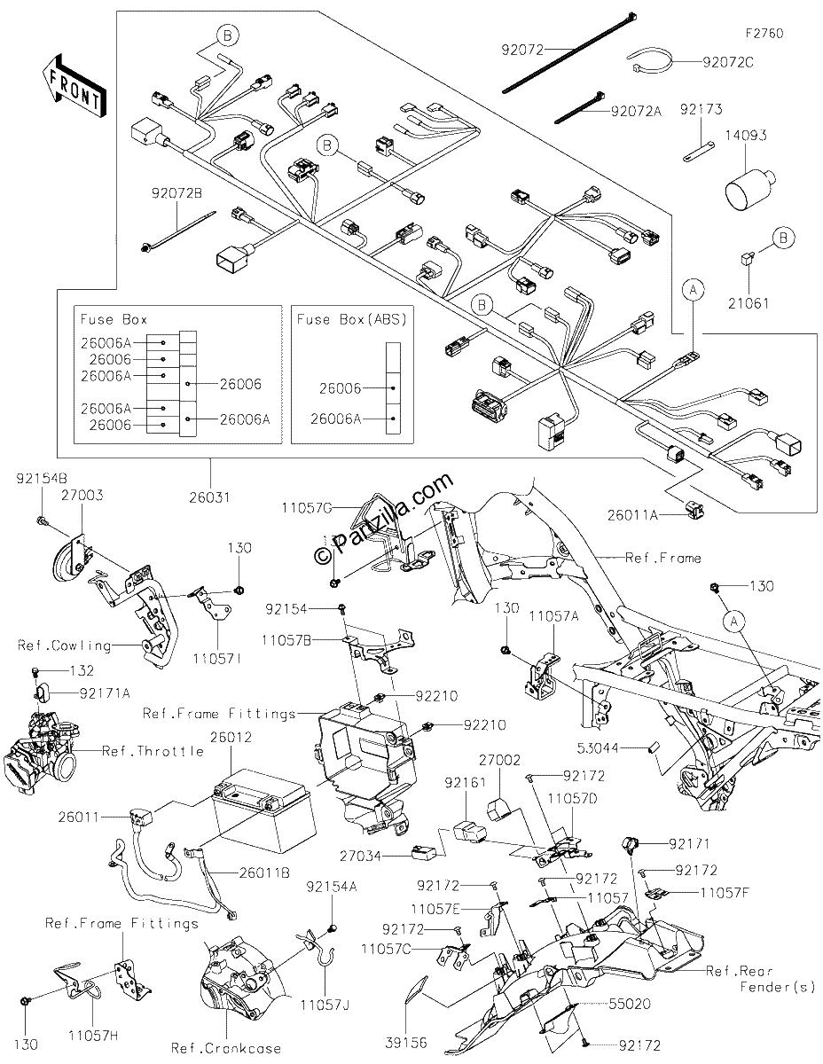 Diagrama de CHASSIS ELECTRICAL EQUIPMENT