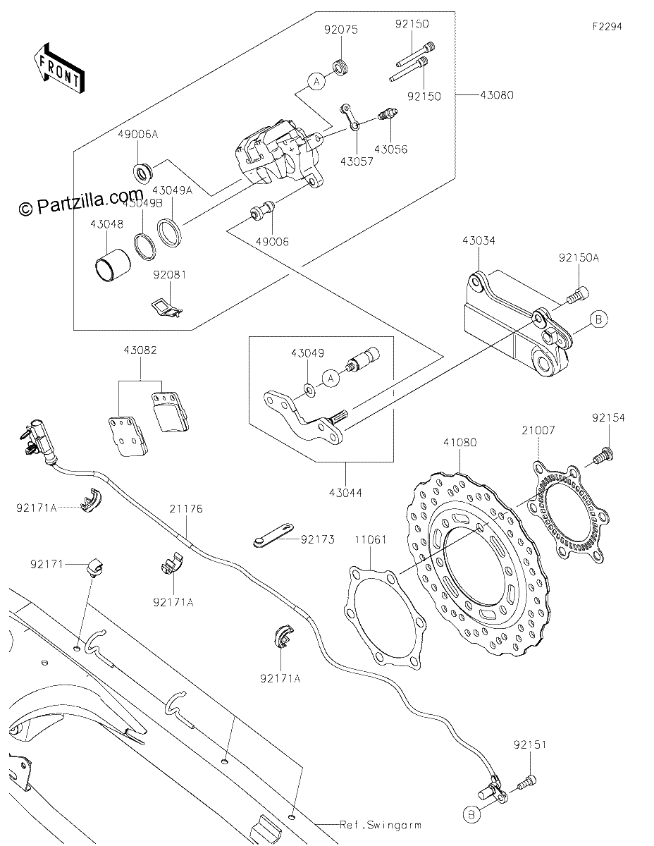 Diagrama de REAR BRAKE