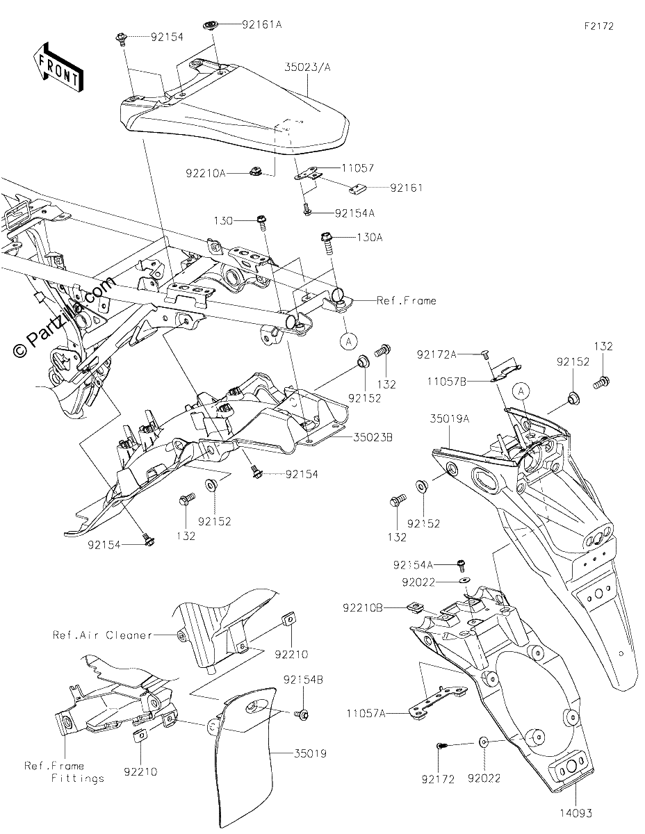 Diagrama de REAR FENDER S