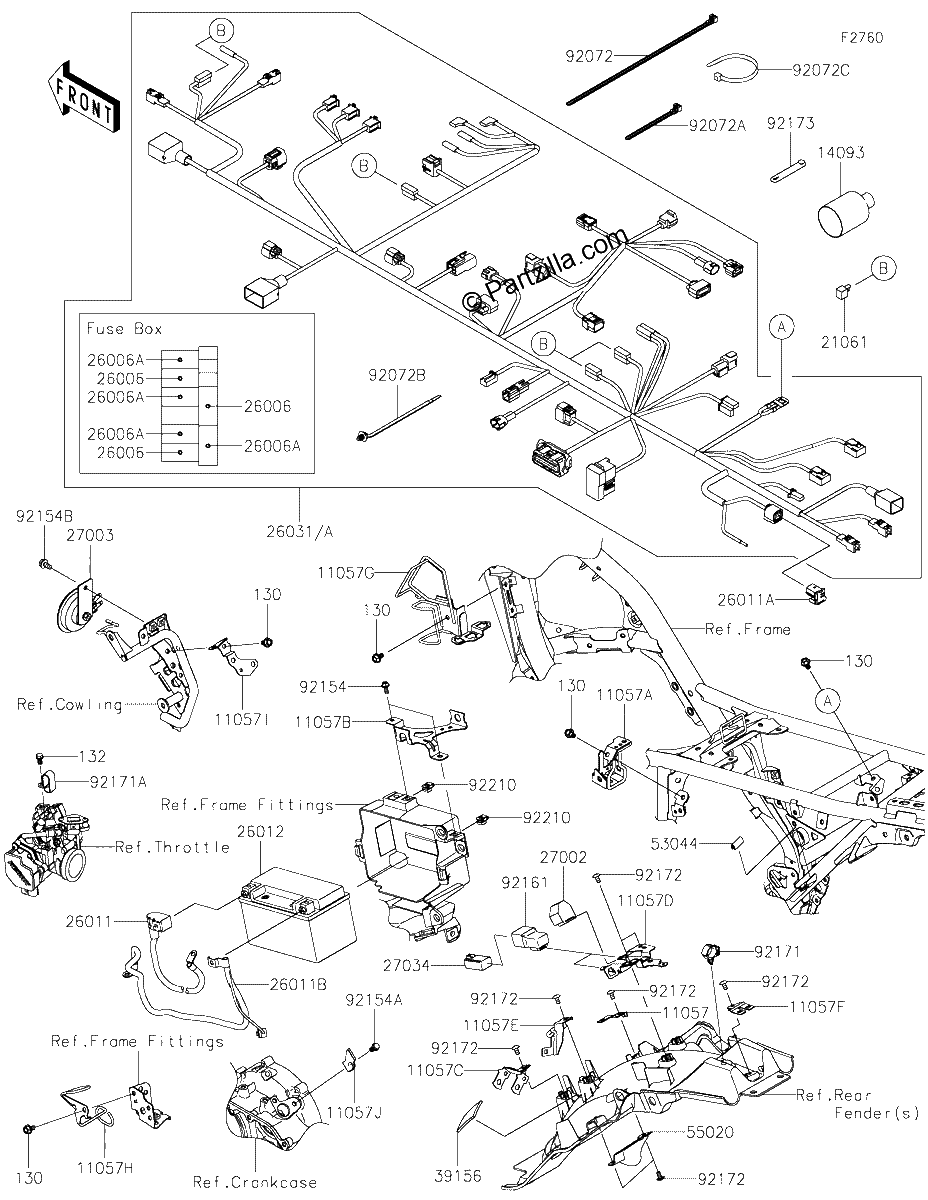 Diagrama de CHASSIS ELECTRICAL EQUIPMENT