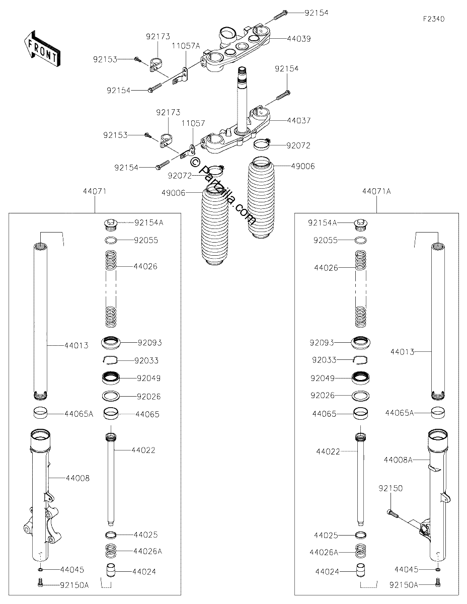 Diagrama de FRONT FORK