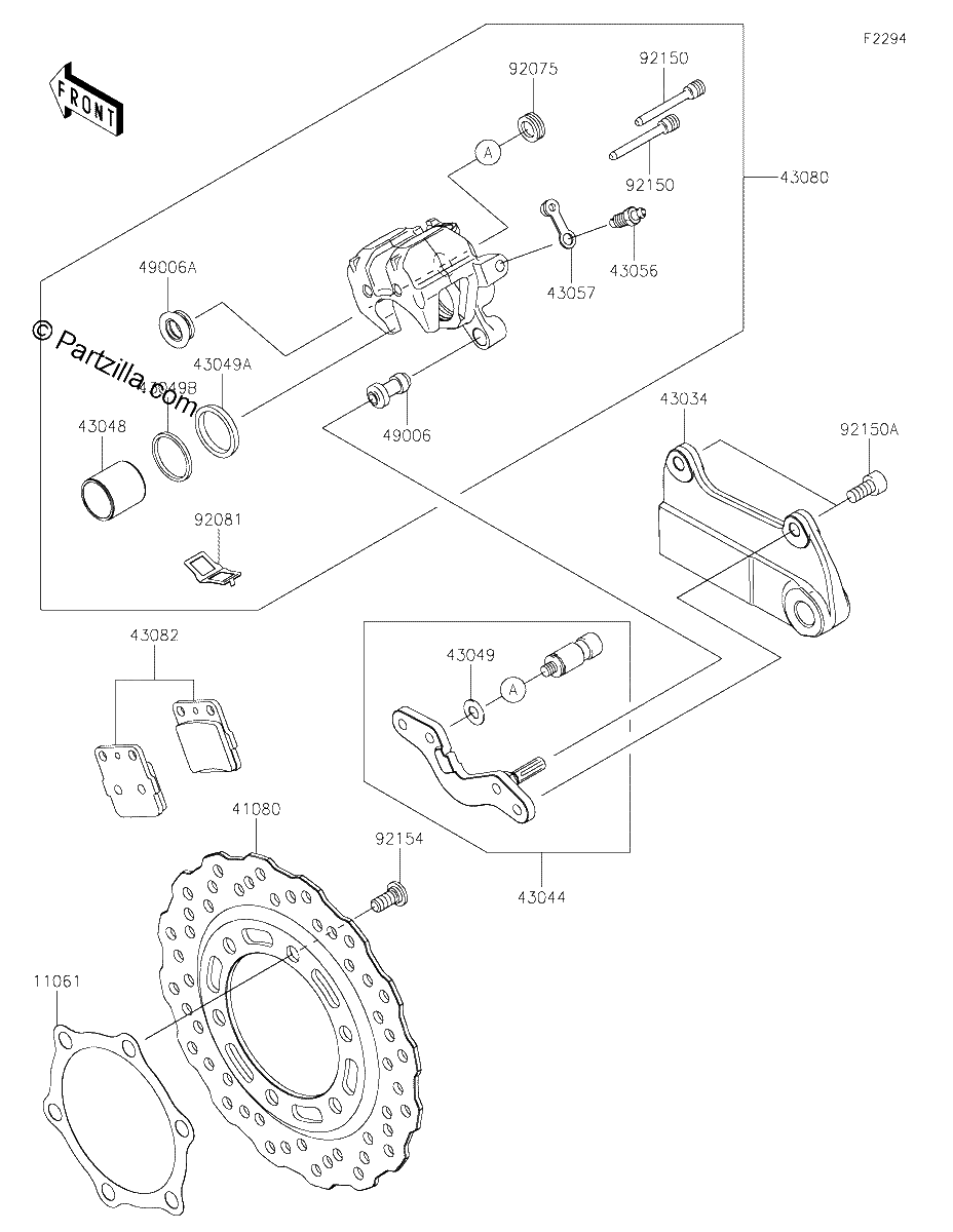 Diagrama de REAR BRAKE