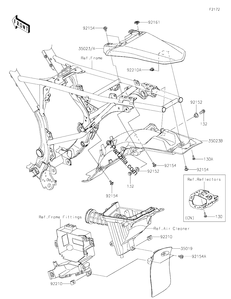 Diagrama de REAR FENDER S