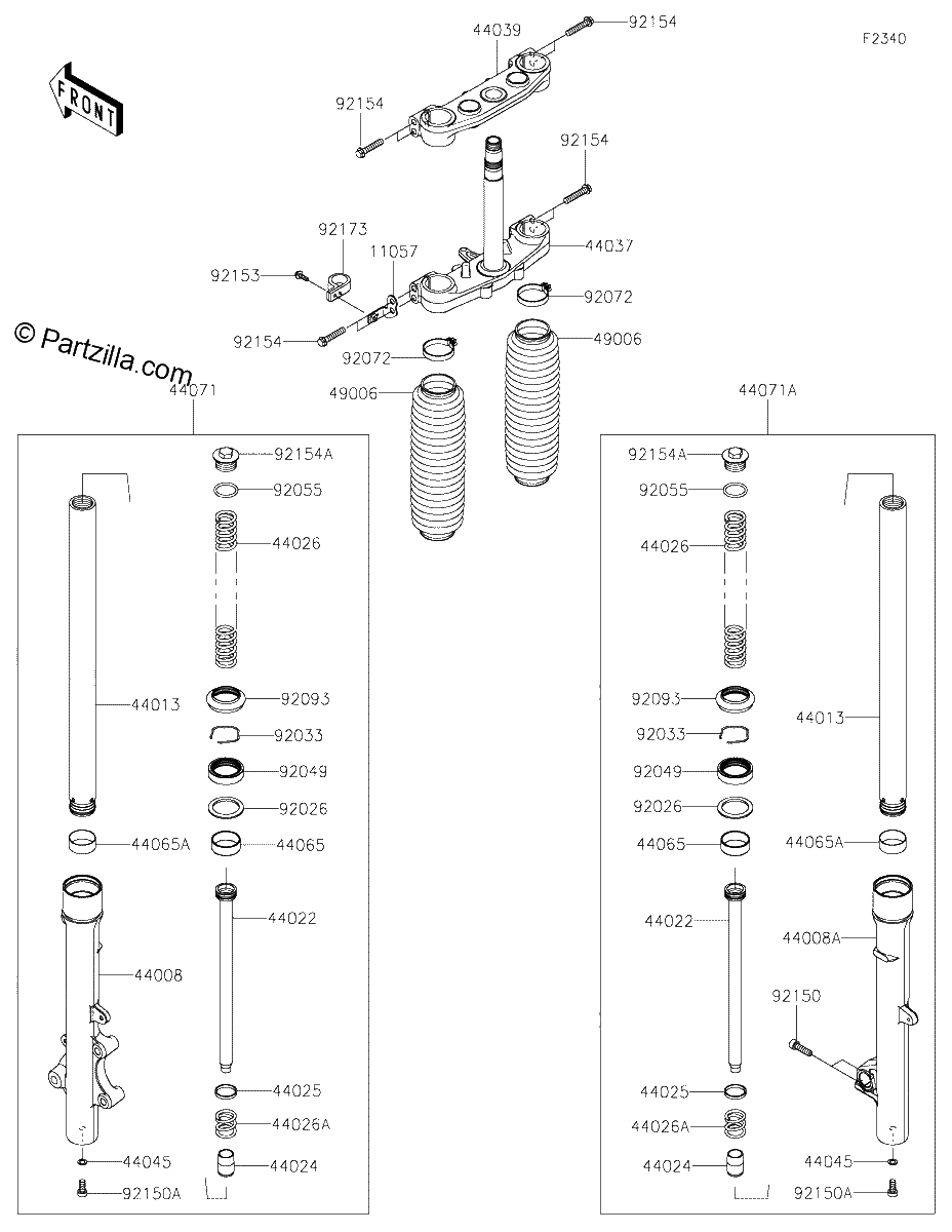 Diagrama de FRONT FORK