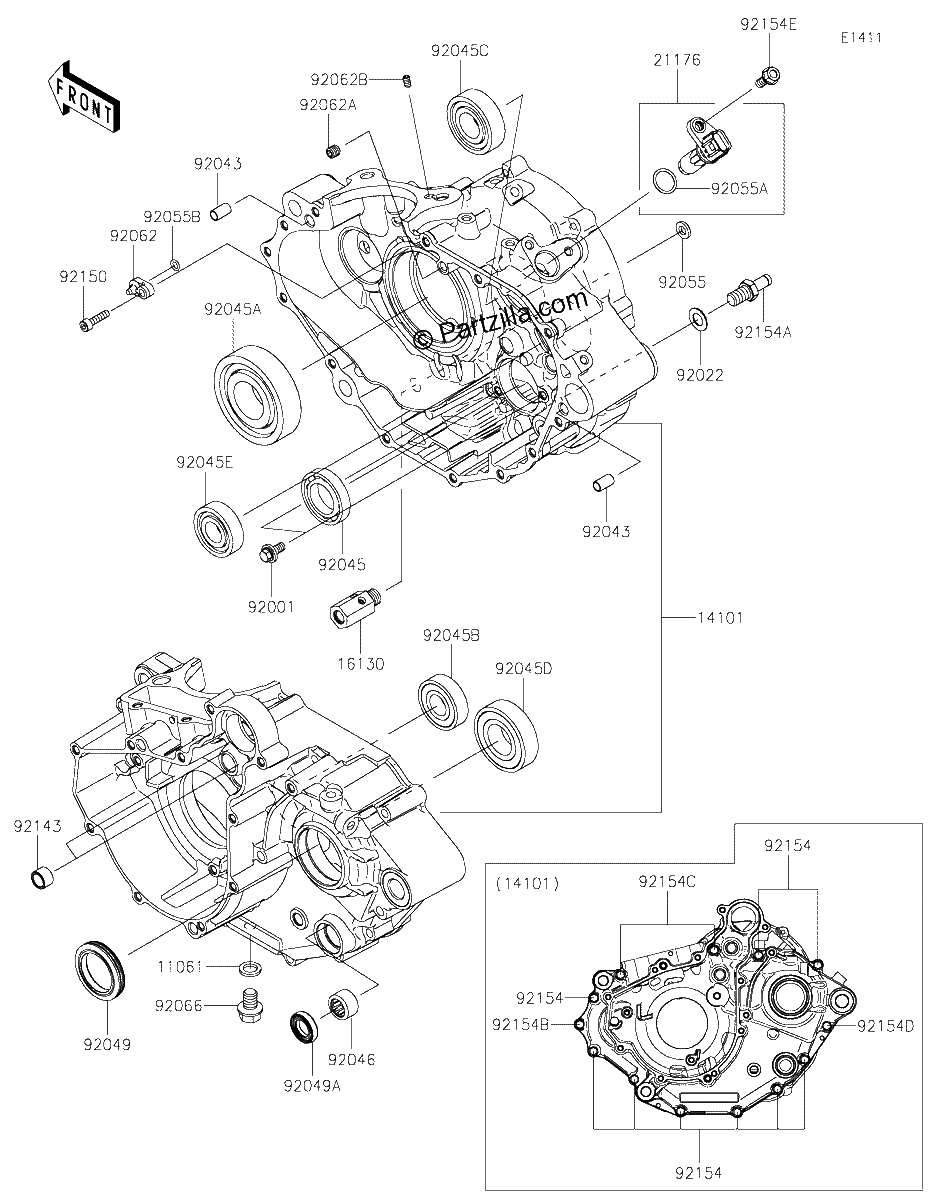 Diagrama de CRANKCASE