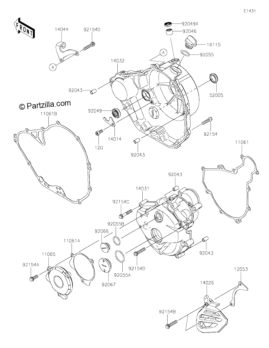 Diagrama de ENGINE COVER S