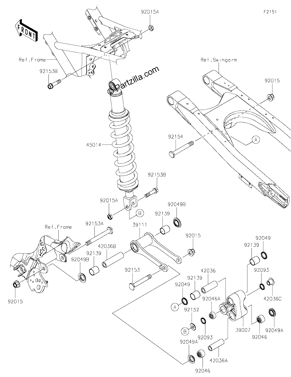 Diagrama de SUSPENSION SHOCK ABSORBER