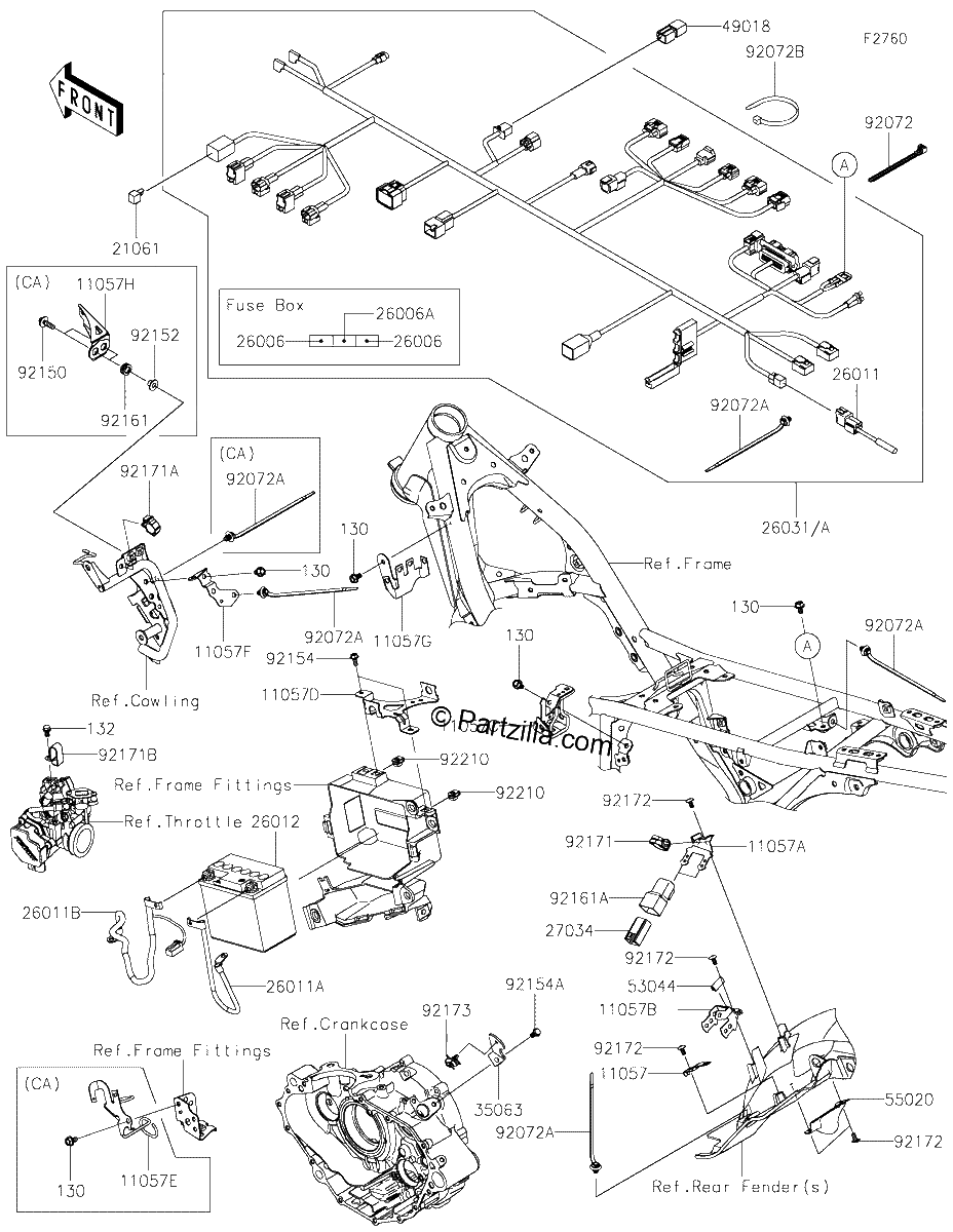 Diagrama de CHASSIS ELECTRICAL EQUIPMENT