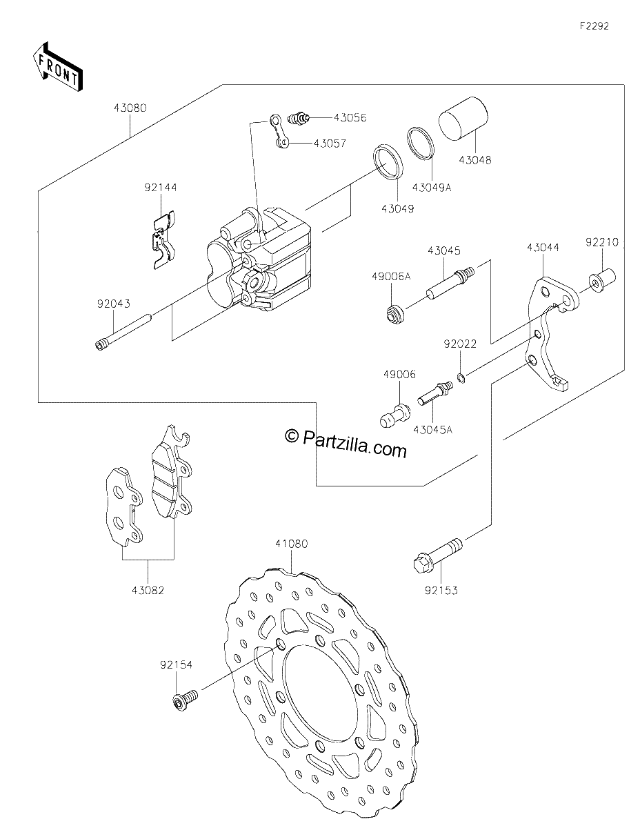 Diagrama de FRONT BRAKE